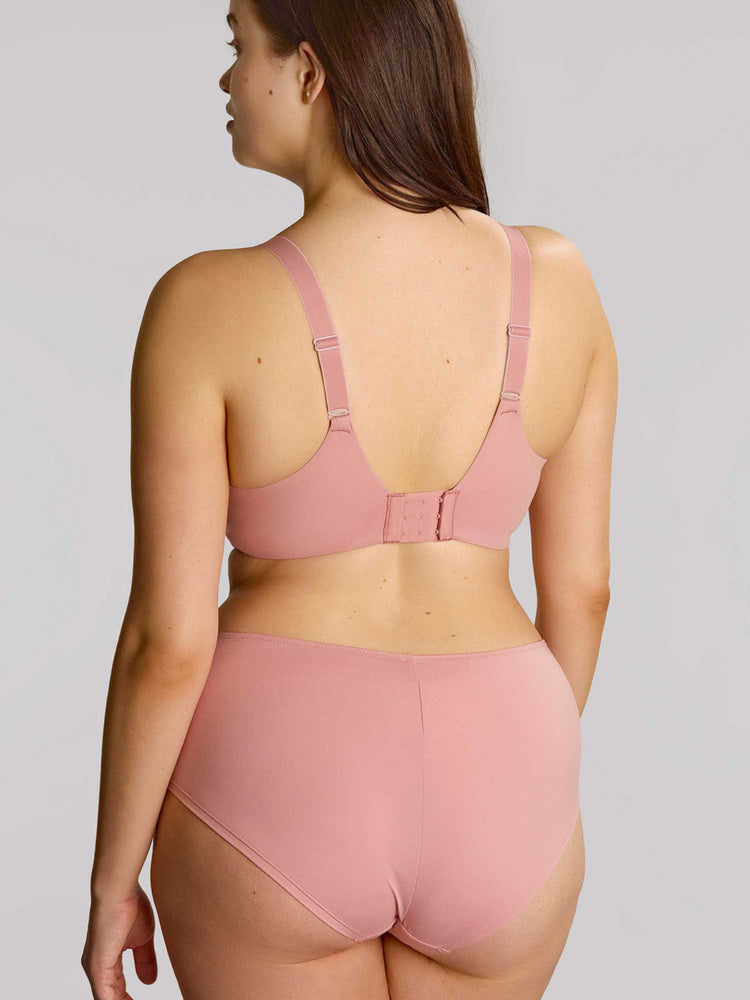 Model in Bliss Full Cup BH Rose Pink achterzijde
