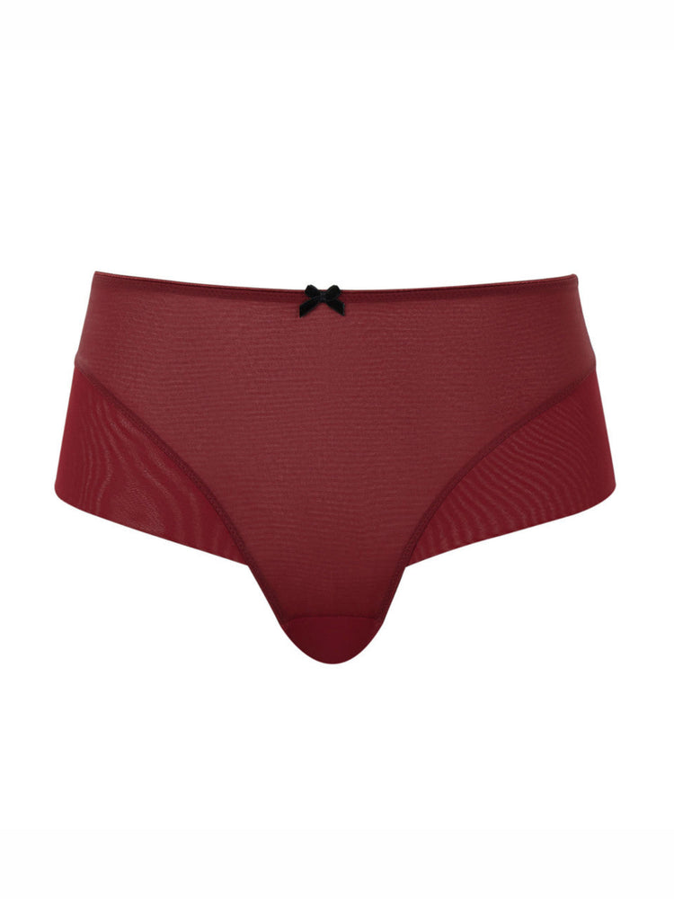 Model in Tango Essence High Waisted Broekje Cherry Red packshot