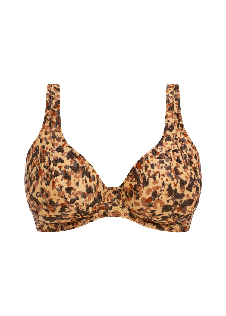 Model in Arizona Wave High Apex Bikini Top Dune packshot