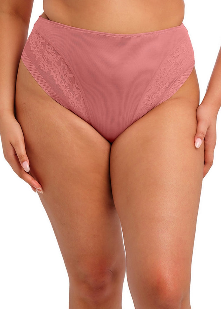 Nerina High Leg Broekje Dusty Rose voorzijde