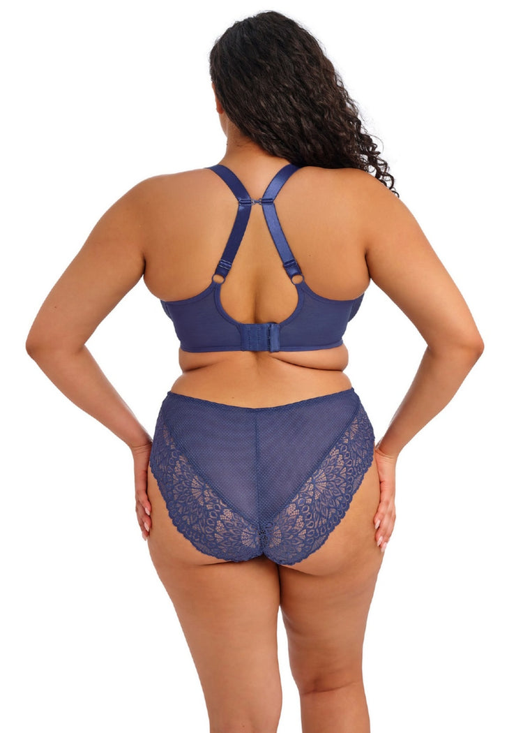 Model in Tiernie Plunge BH Denim achterzijde