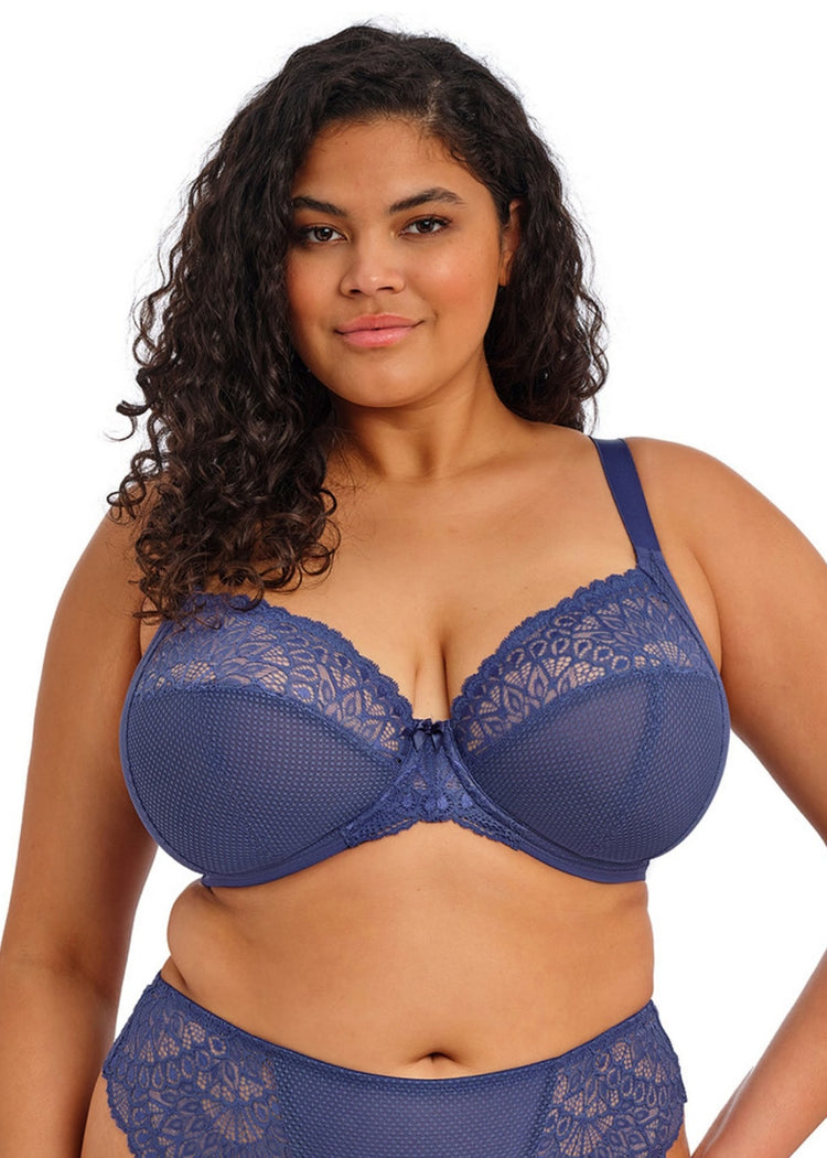 Model in Tiernie Plunge BH Denim voorzijde