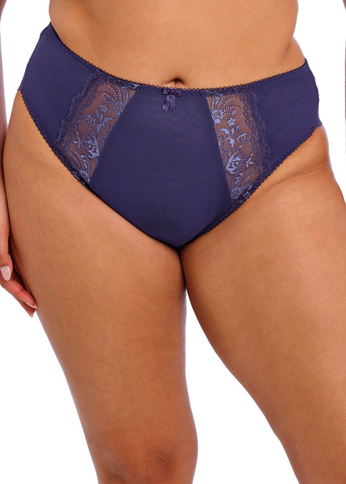 Model in Morgan High Leg Broekje Midnight voorzijde