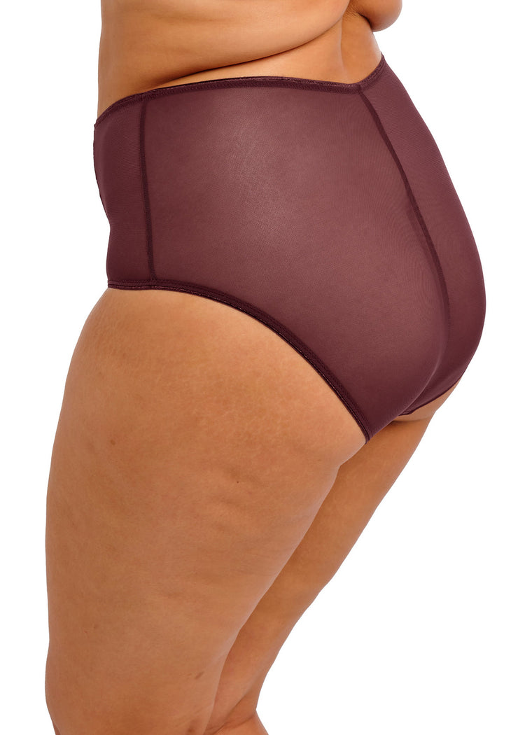 Model in Matilda High Waist Broekje Sugarplum achterzijde