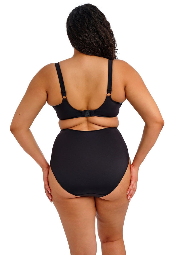 Plain Sailing Plunge Bikini Top Zwart - SuperBra