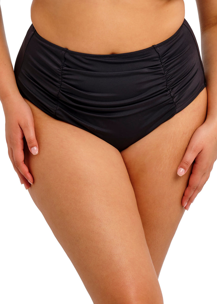 Plain Sailing High Waist Bikini Broekje Zwart - SuperBra