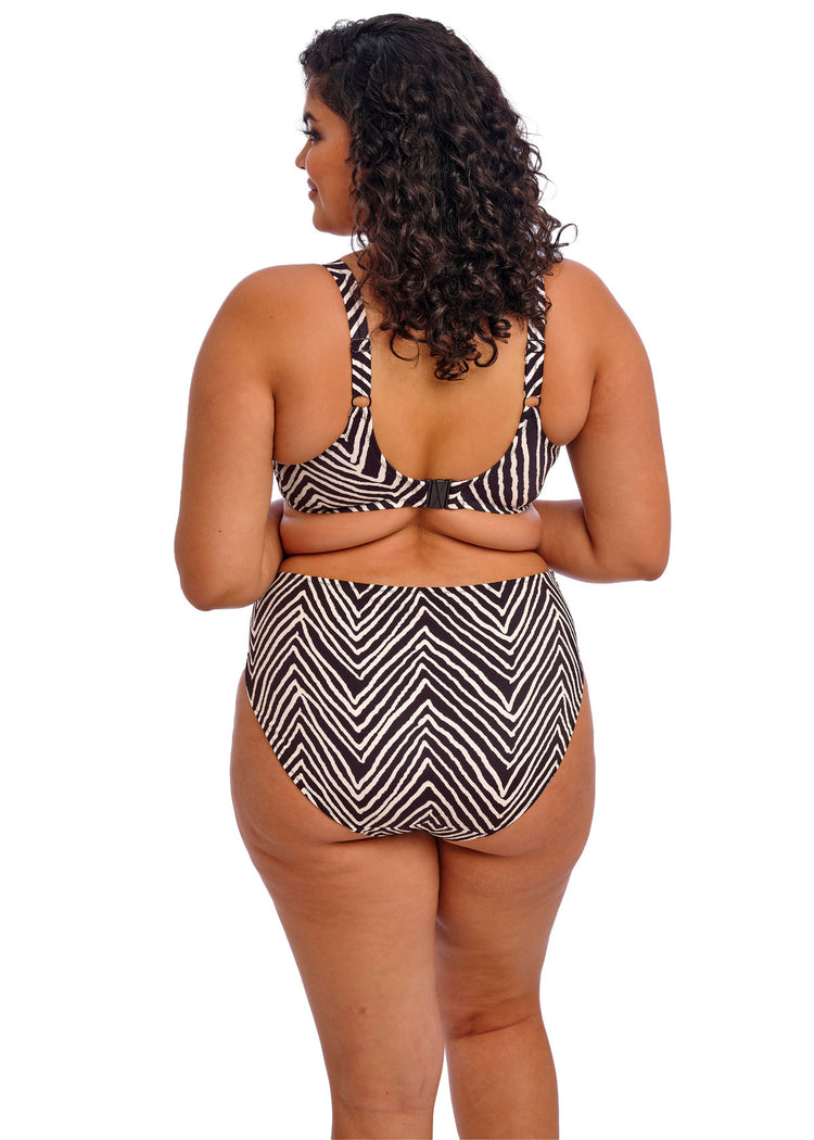 Fiji Falls Mid Rise Bikini Broekje Zwart - SuperBra