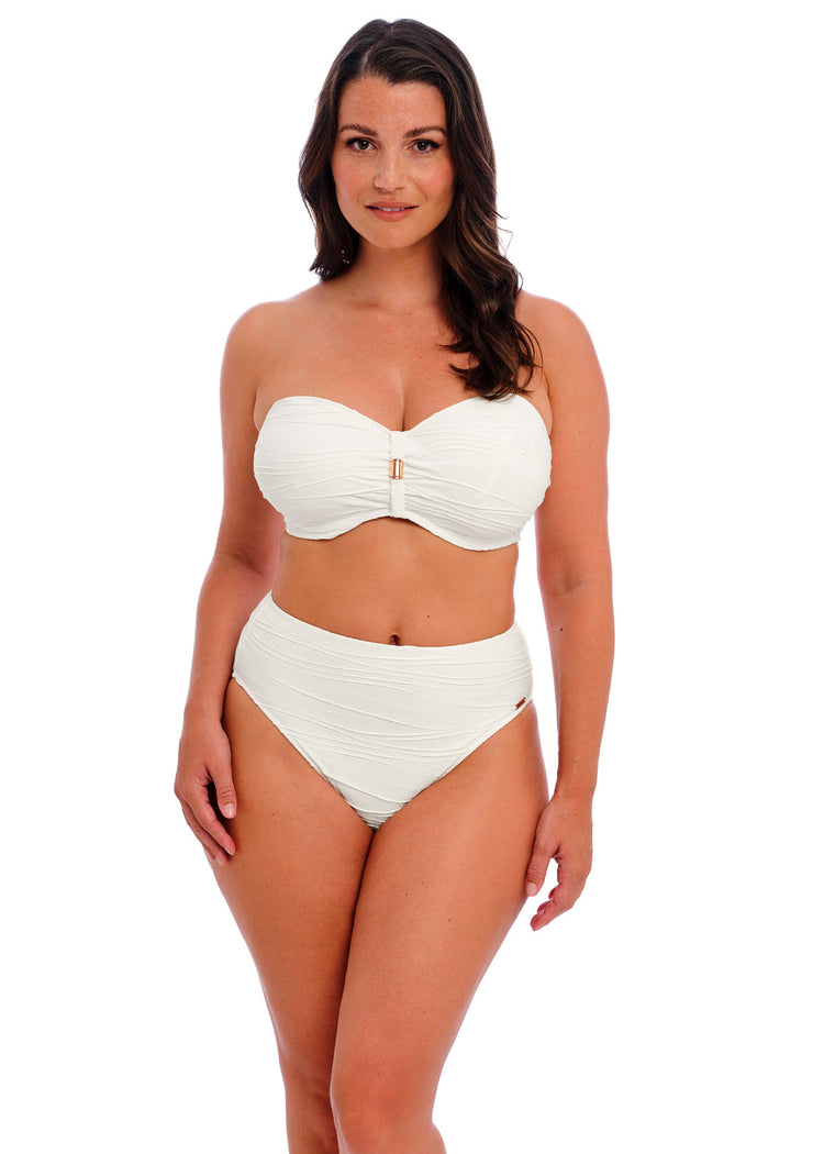 Beach Waves High Waist Bikini Broekje Linnen