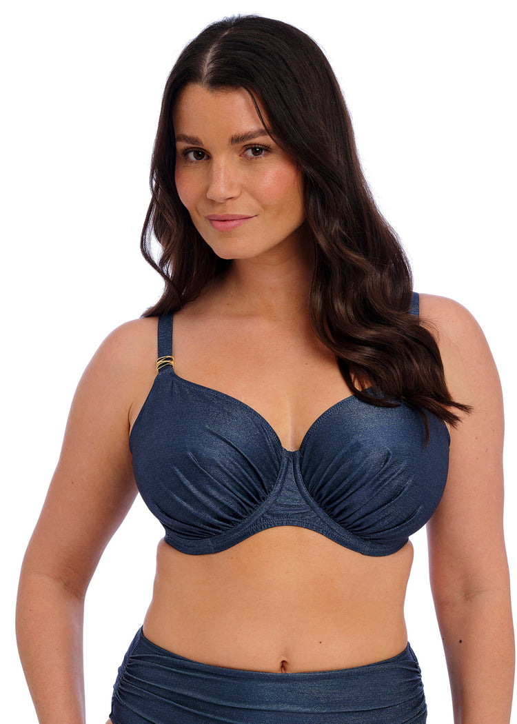 Paros Coast Bikini Top Midnight Sparkle voorzijde