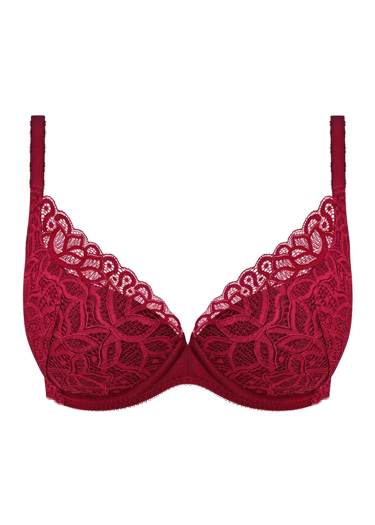 Packshot Raffine Plunge BH Carmine voorzijde