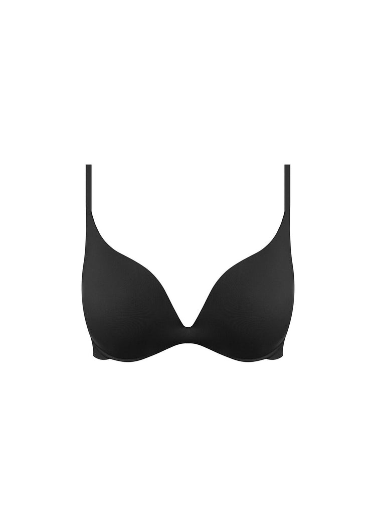Model in Ines Secret Push Up BH Zwart packshot