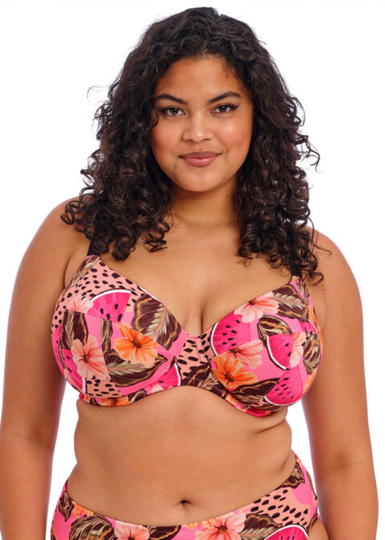 Cabana Nights Plunge Bikini Top Multi - SuperBra