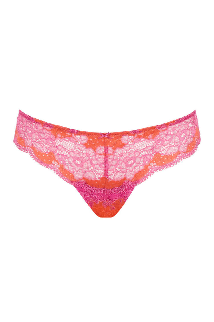 Model in Clara String Pink Papaya packshot