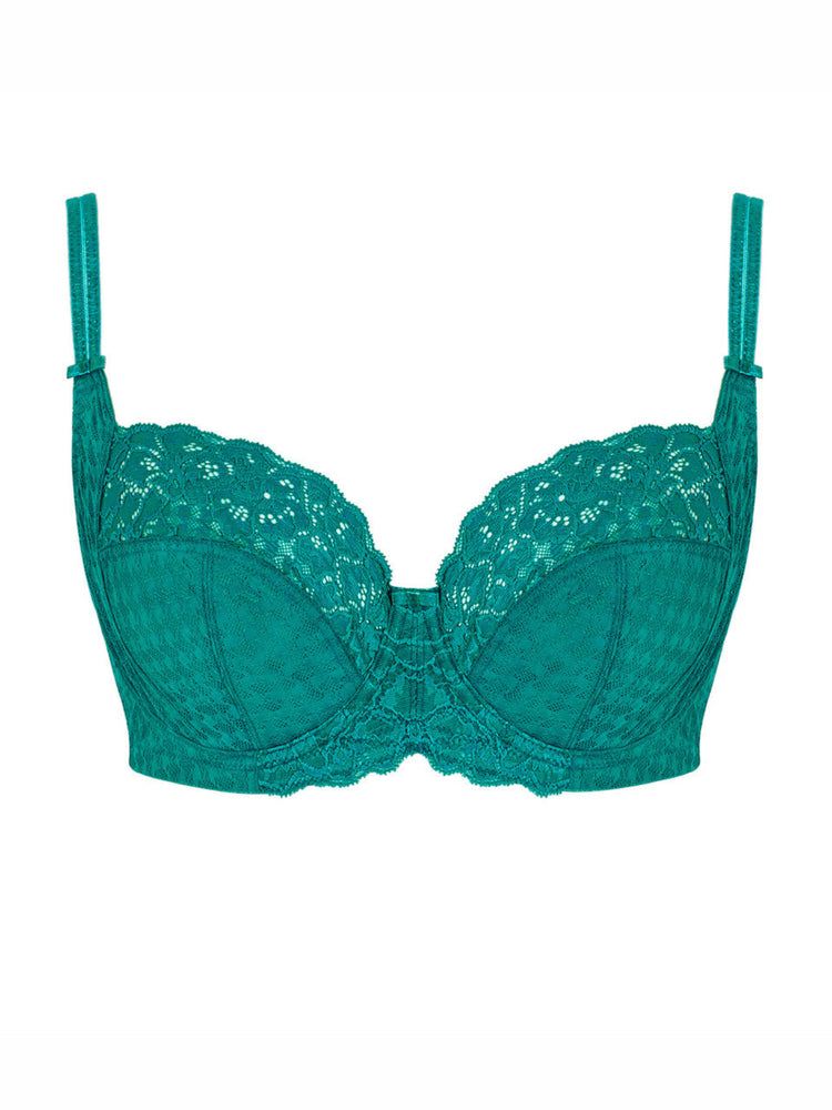 Model in Envy Balconette BH Deep Teal packshot