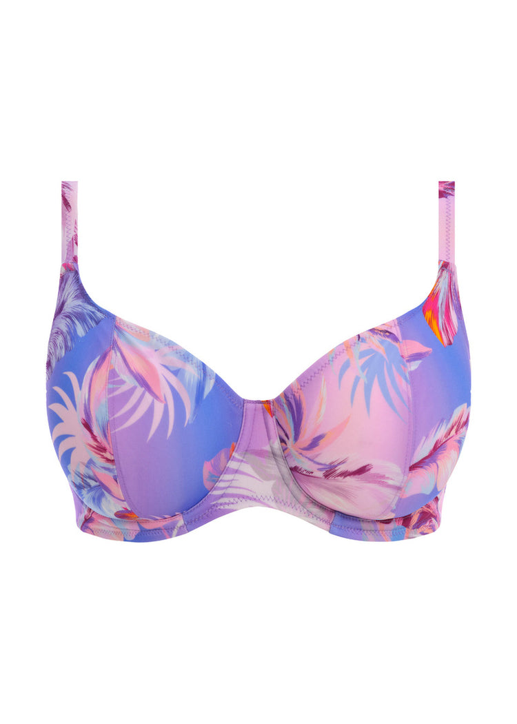Miami Sunset Plunge Bikini Top Cassis - SuperBra