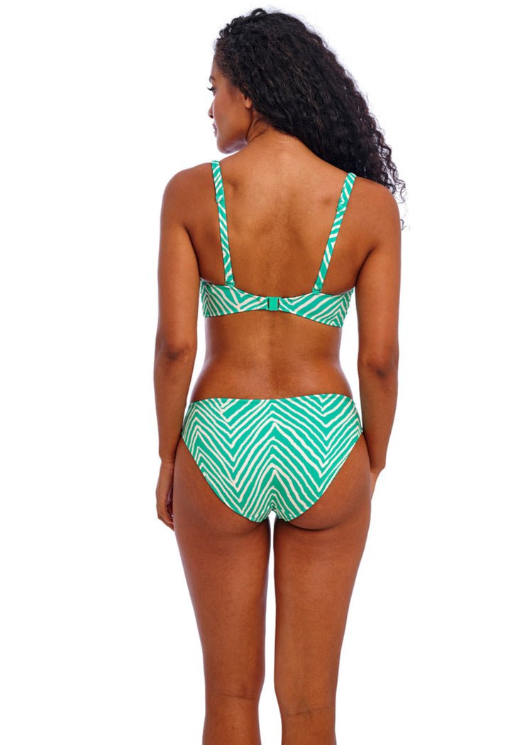 Model in Fiji Falls Bikini Broekje Marine Achterzijde