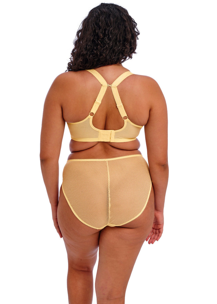 Model in Charley Plunge BH Lemon Fizz Achterzijde
