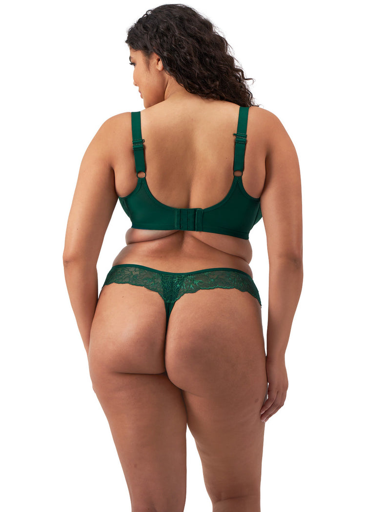 Model in Brianna Padded Half Cup BH Rainforest Achterzijde