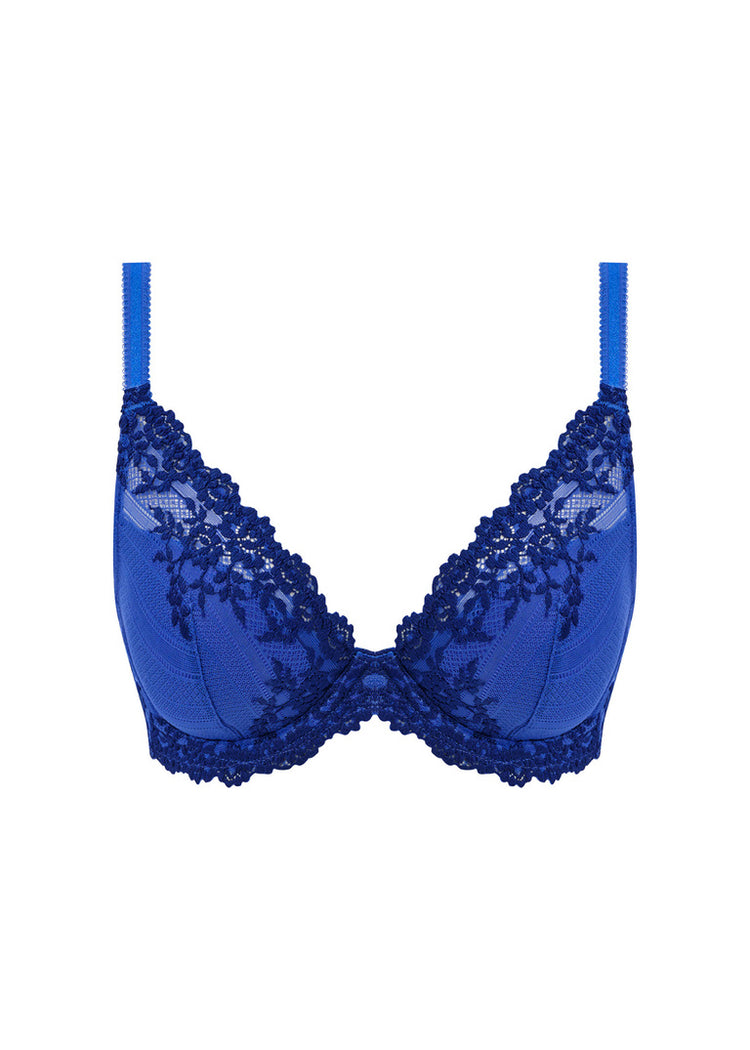 Packshot Embrace Lace Plunge BH Beaucoup Blue Voorzijde