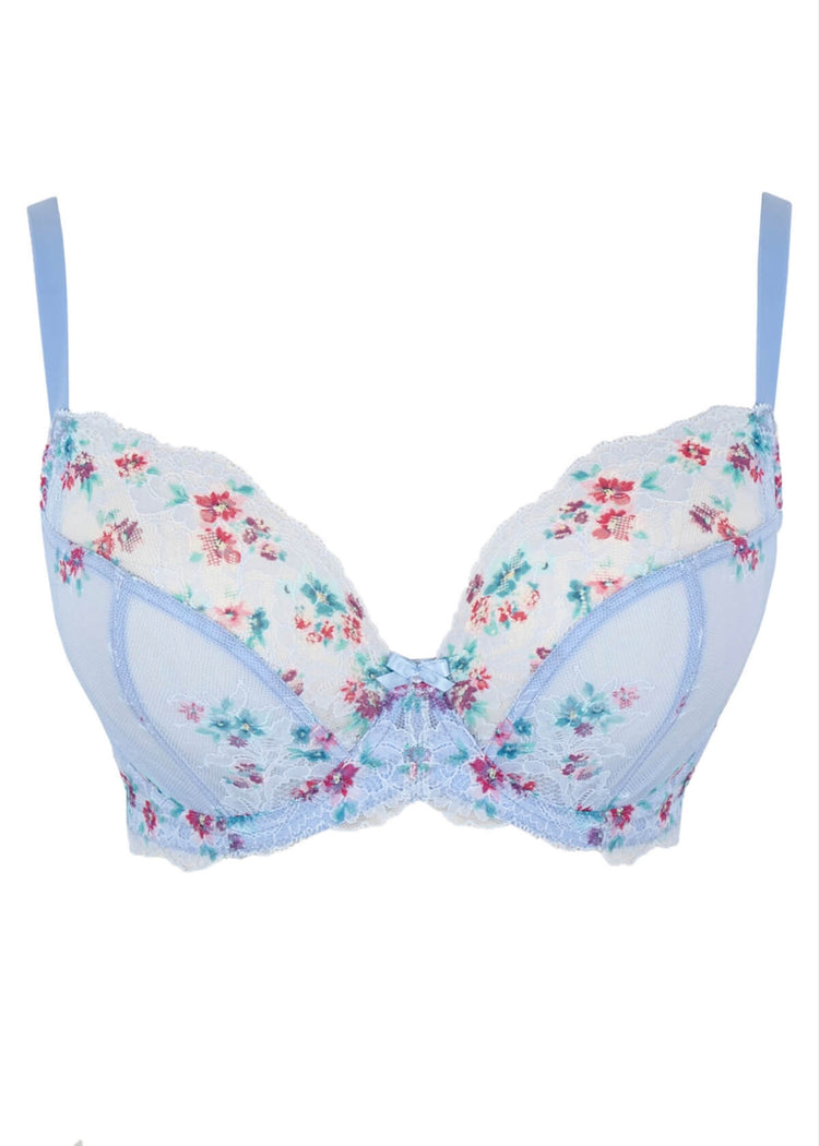 Packshot Ana Plunge BH Cornflower Voorzijde