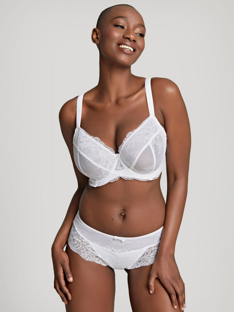 Model in Ana Plunge BH Wit voorzijde set