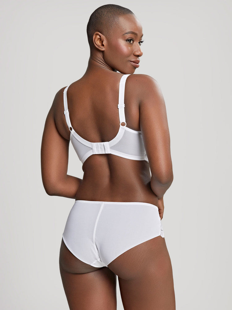 Model in Ana Plunge BH Wit achterzijde set