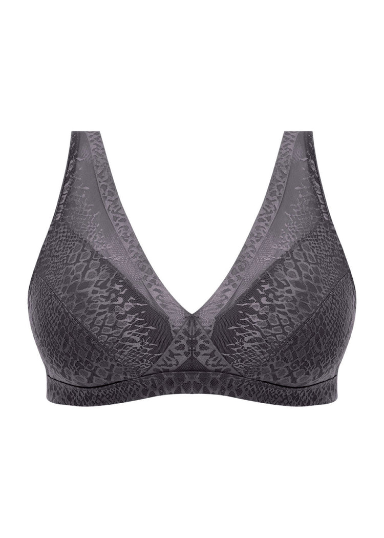 Packshot Envisage Beugelloze Bralette Slate Voorzijde