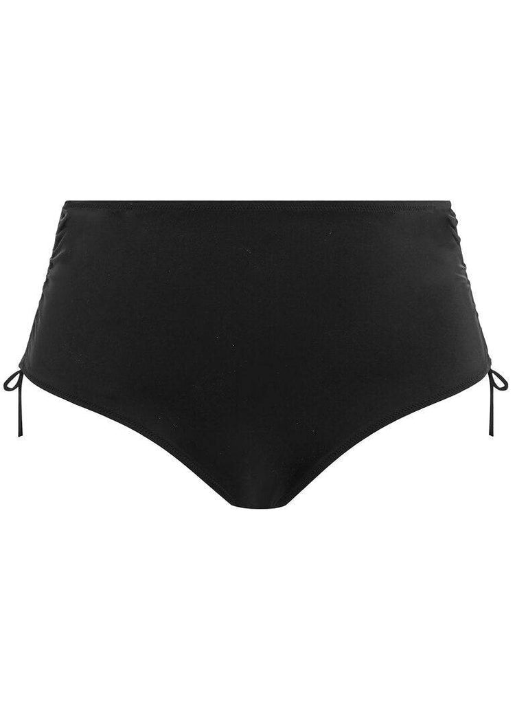 Packshot Plain Sailing High Waisted Bikini Broekje Zwart Voorzijde