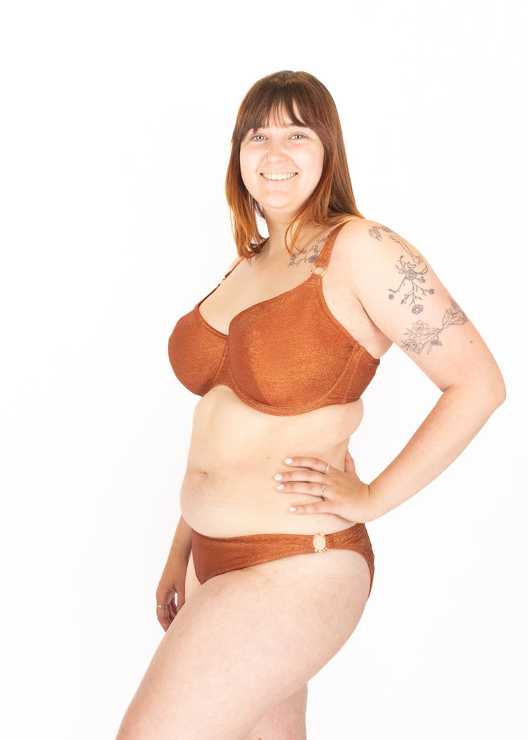 Arizona Wave Plunge Bikini Top Golden Hour - SuperBra