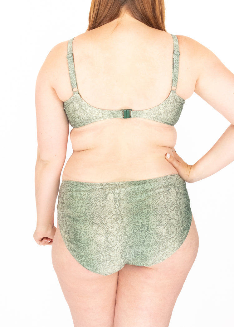 Maya Bay Gathered Full Cup Bikini Top Peridot - SuperBra