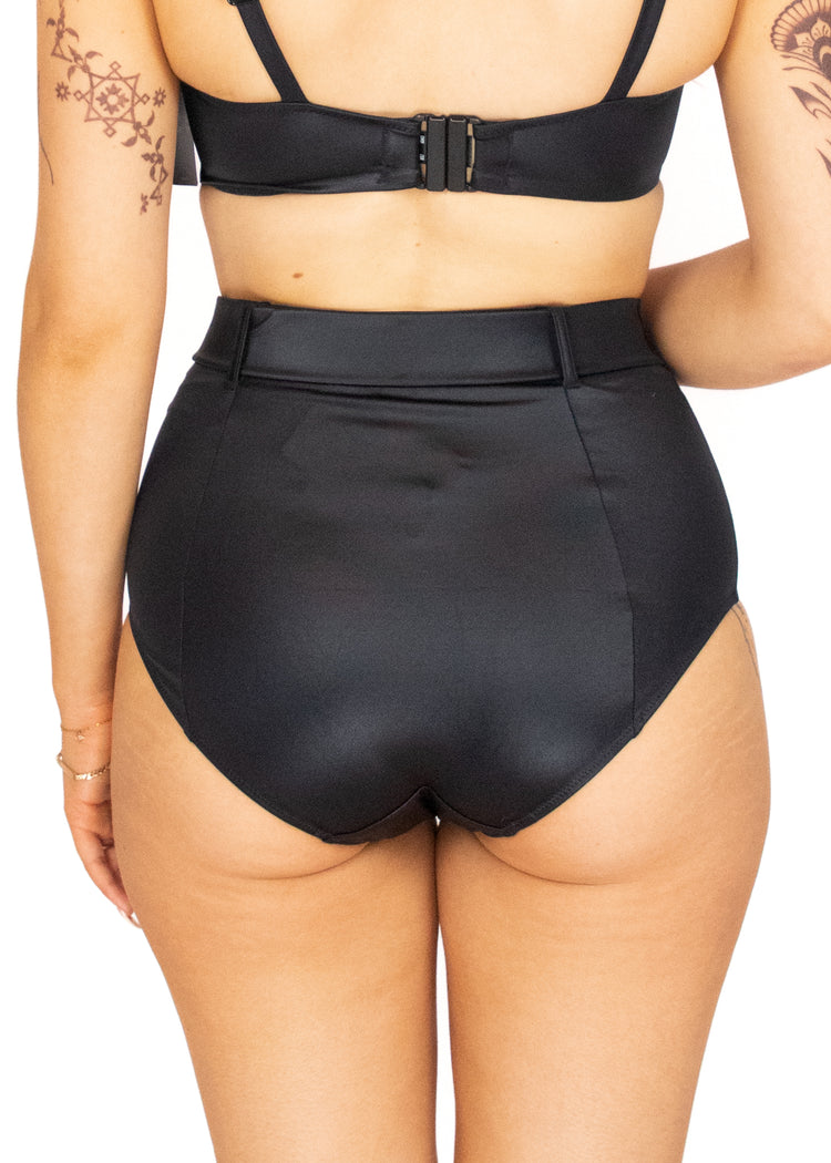 Bette High Waist Bikini Broekje Obsidian - SuperBra