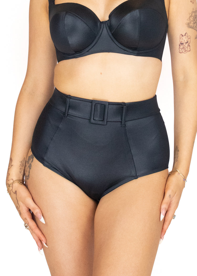 Bette High Waist Bikini Broekje Obsidian - SuperBra