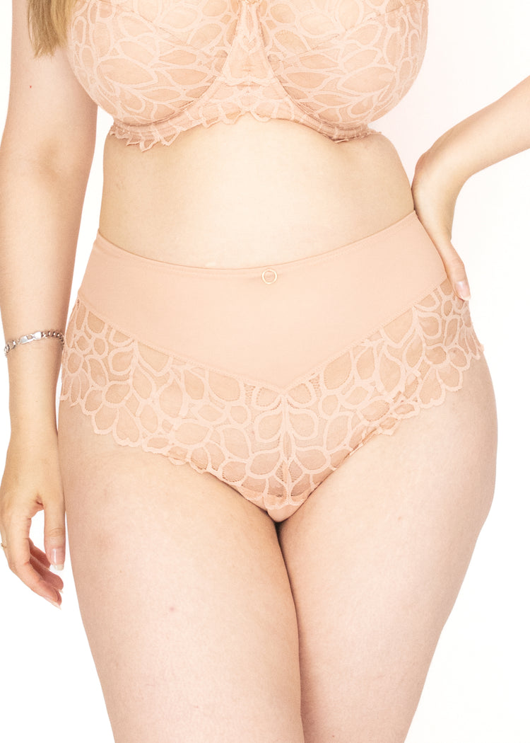Allure High Waisted Broekje Honey