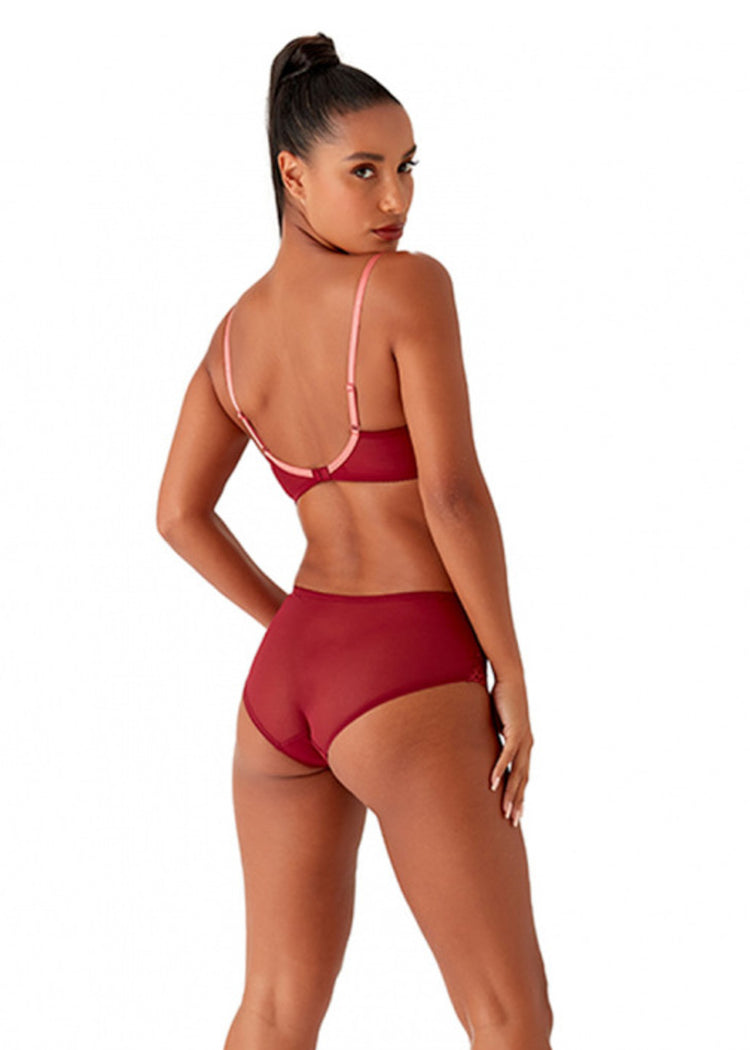 Superboost Lace Plunge BH Cranberry/Raspberry Sorbet - SuperBra