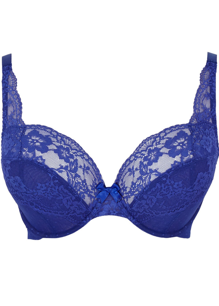 Packshot Heidi High Apex PLunge BH Indigo Voorzijde