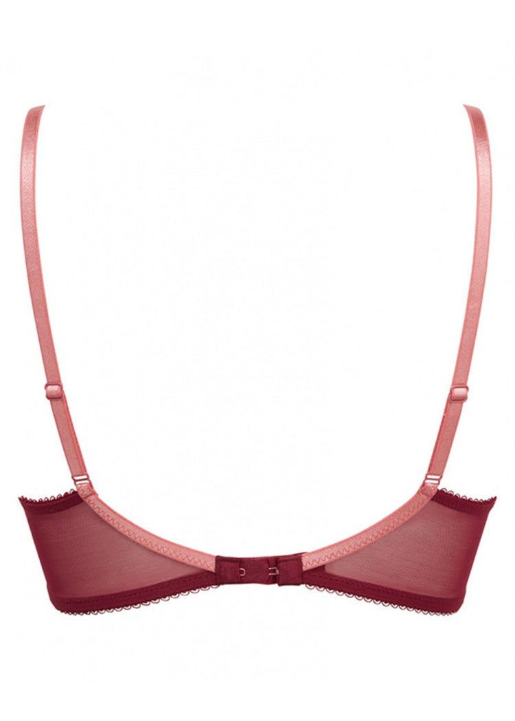 Superboost Lace Plunge BH Cranberry/Raspberry Sorbet - SuperBra
