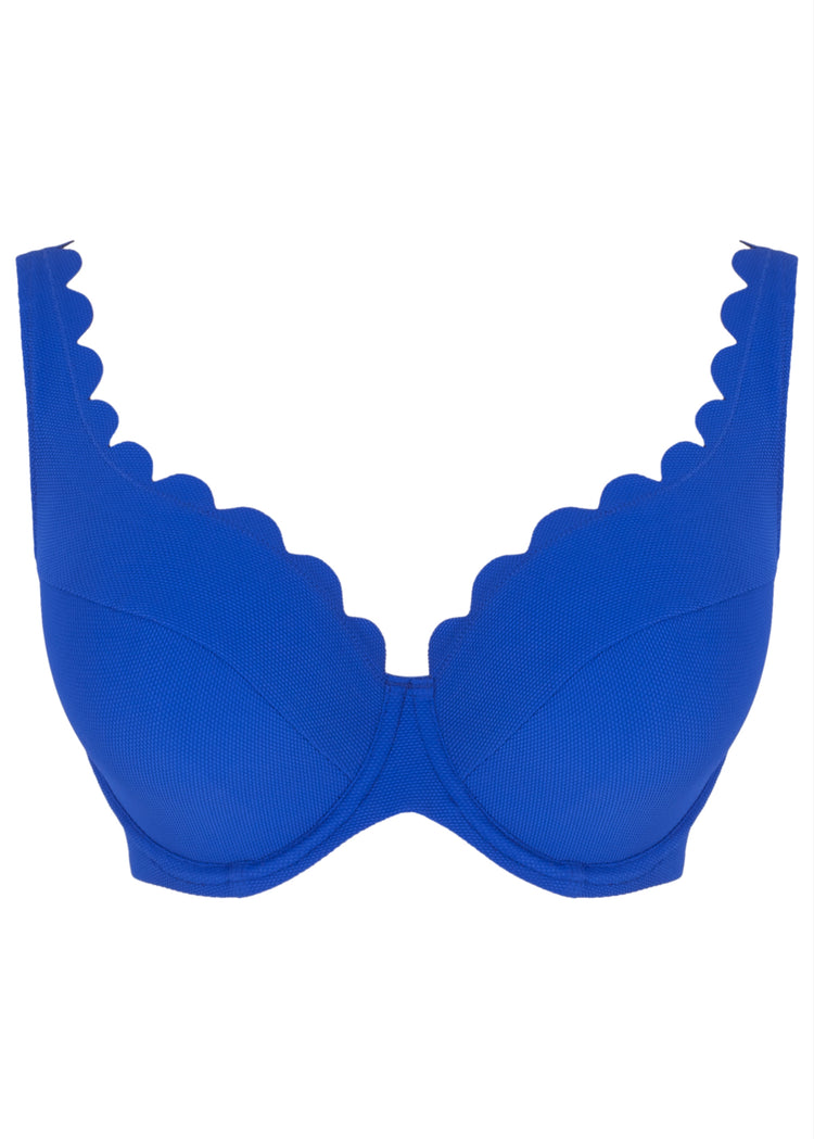 Packshot Spirit Plunge Bikini Top Cobalt Voorzijde