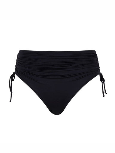 Signature Midi Gather Bikini Broekje Zwart