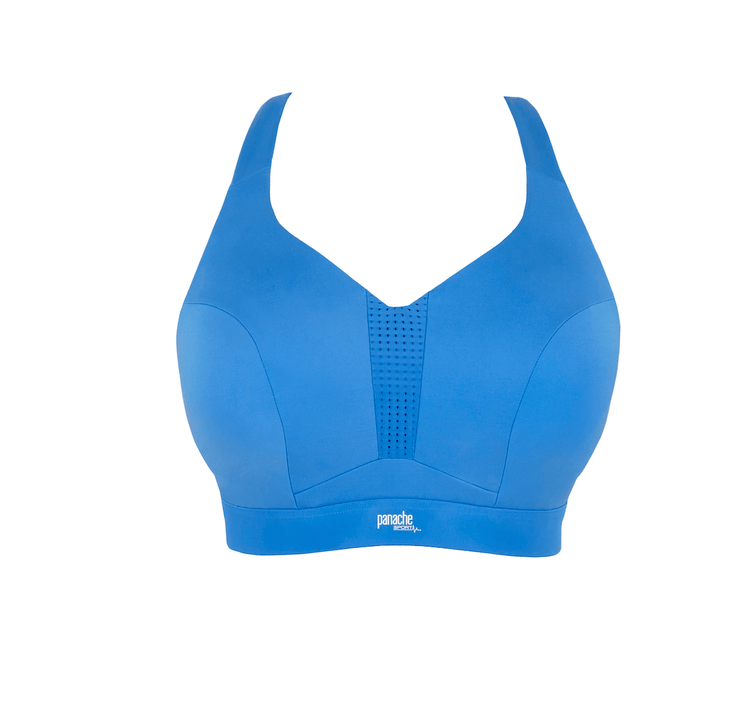 Packshot Endurance Non Padded Sport BH Azure voorzijde