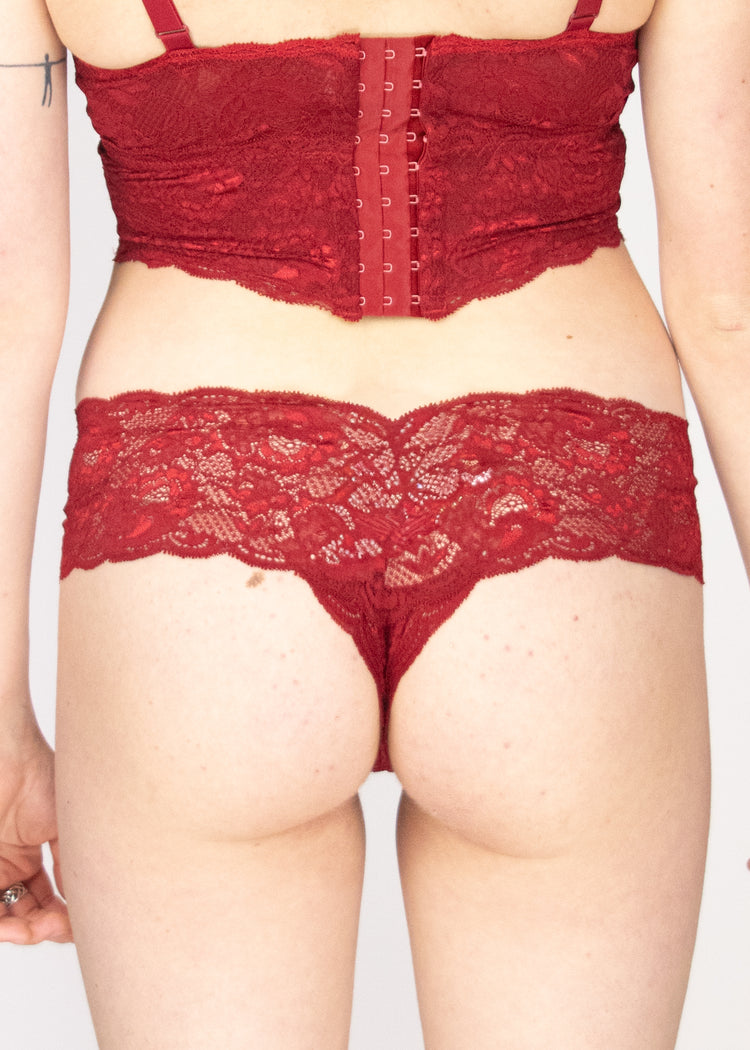 Never Say Never Comfie String Sindoor Red - SuperBra