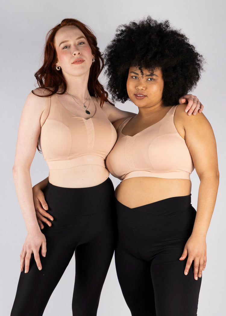 SuperBra Model in Endurance Non Padded Sport BH Dusty Rose voorzijde