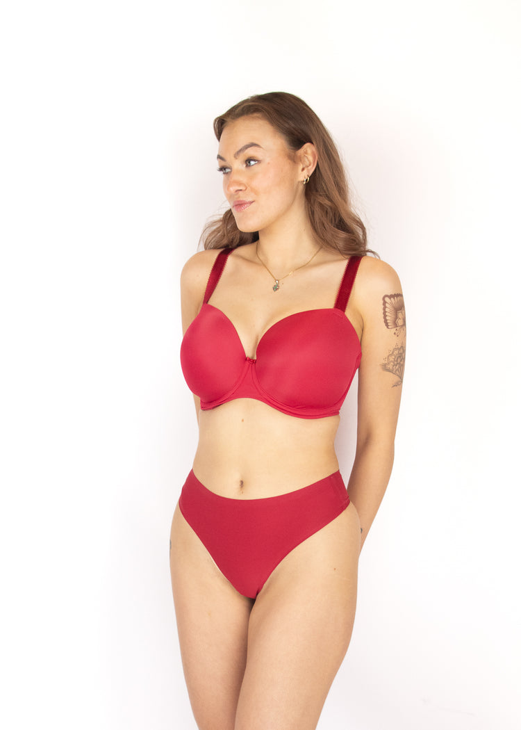 Smoothease Voorgevormde T-Shirt BH Rood - SuperBra