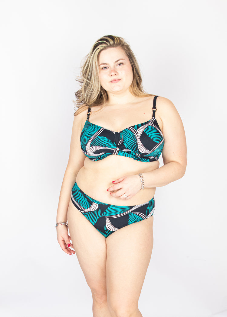 Saint Lucia Full Cup Bikini Top Zwart - SuperBra