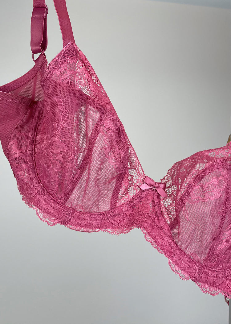 Ana Plunge BH Berry Pink