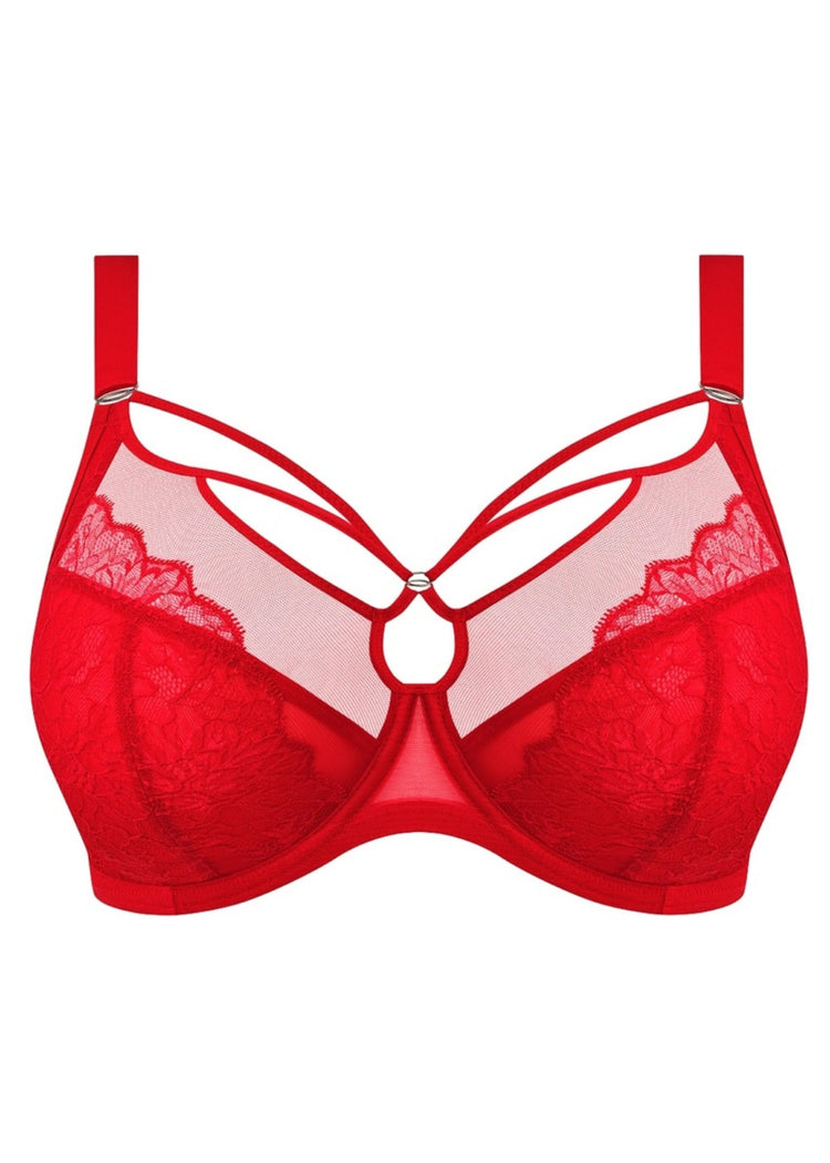 Packshot Brianna PLunge BH Haute Red Voorzijde