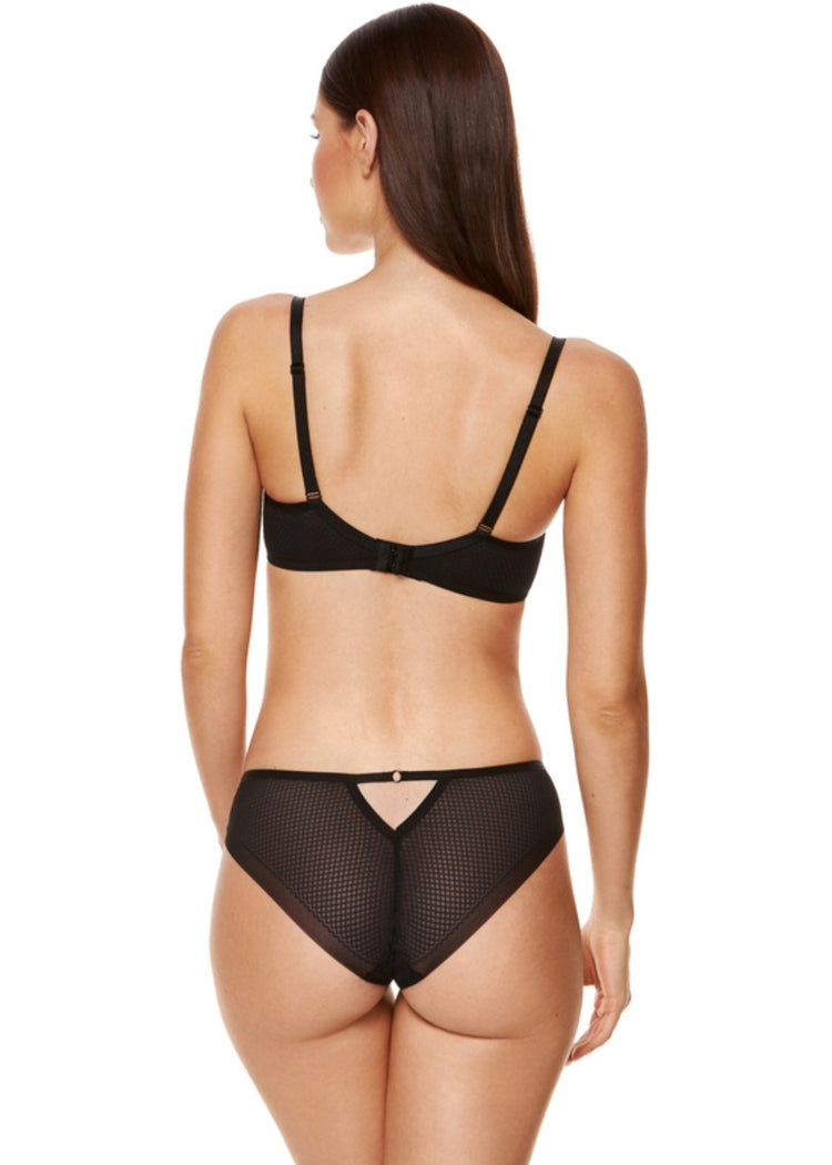 Model in Holly Broekje Zwart Achterzijde