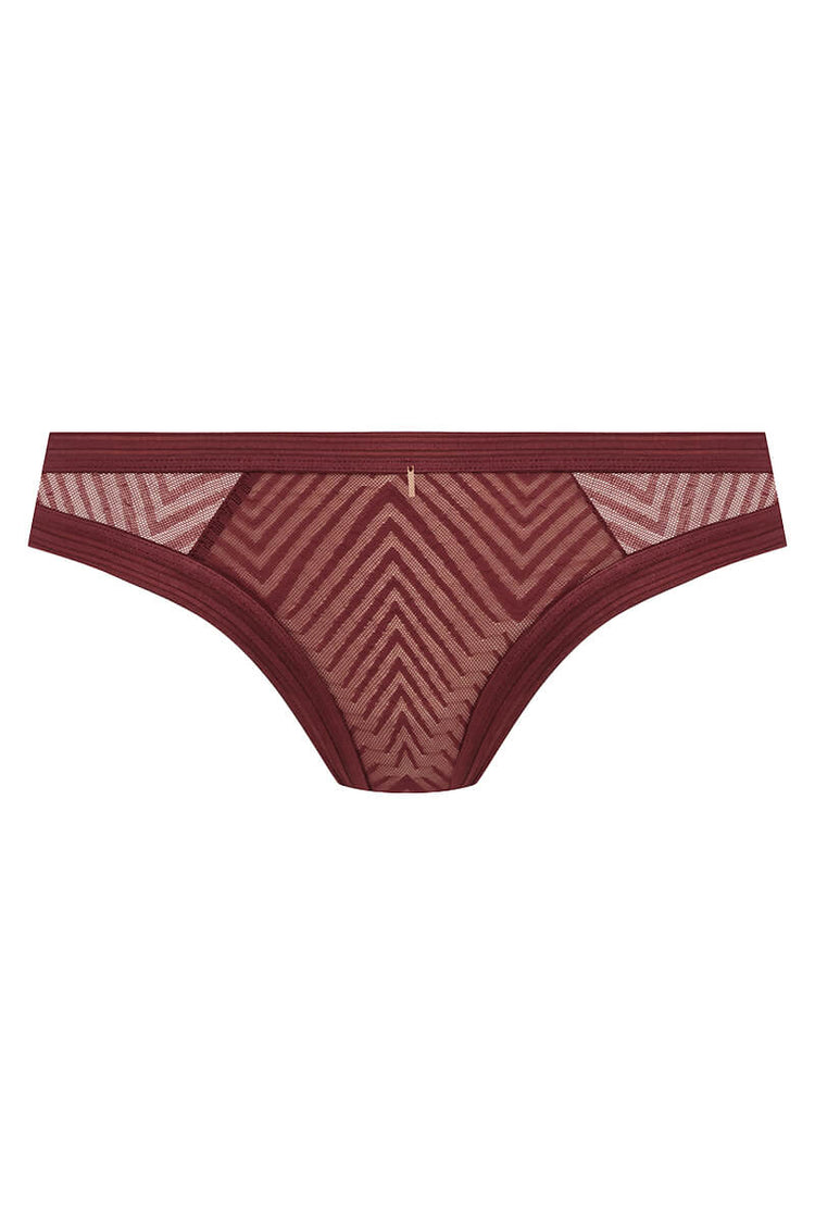 Packshot Tailored Brazilian Broekje Dark Cherry Voorzijde