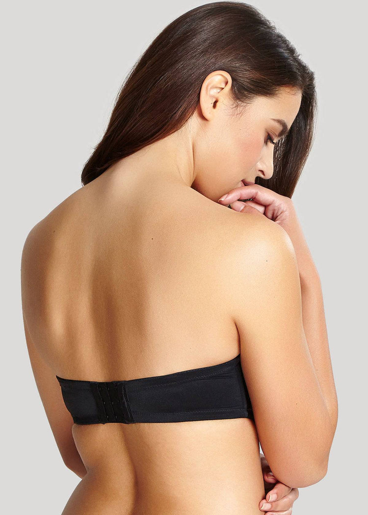 Achterzijde model in Panache Evie Strapless BH Zwart