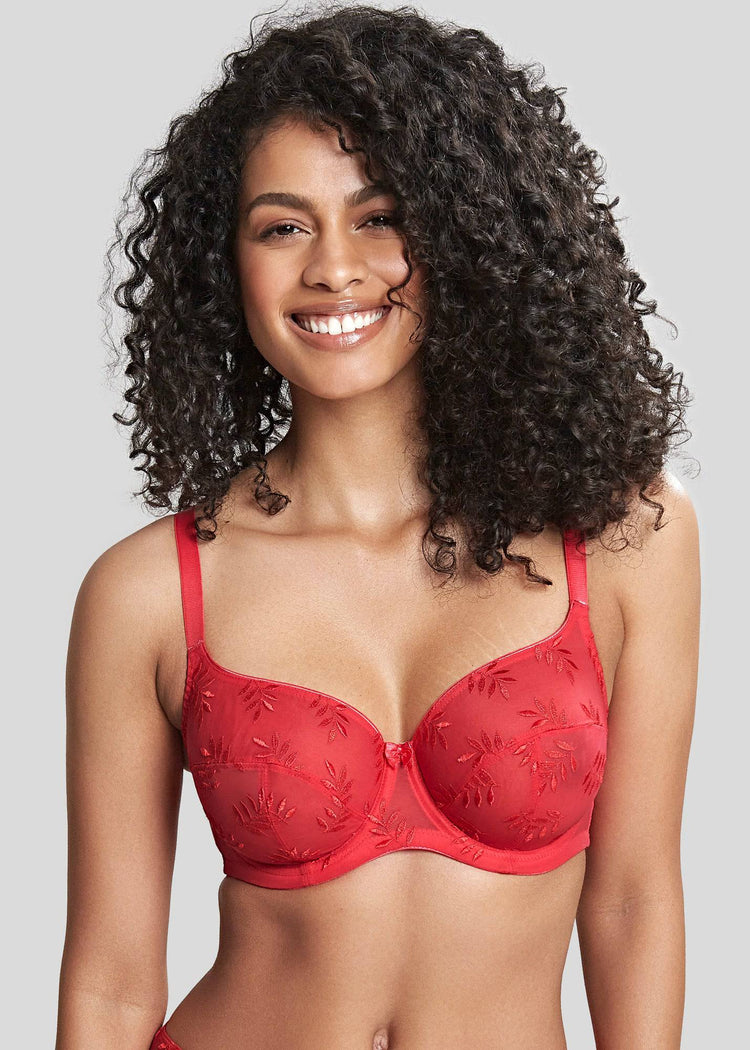 Model In Panache Tango Balconette BH Rood Voorzijde
