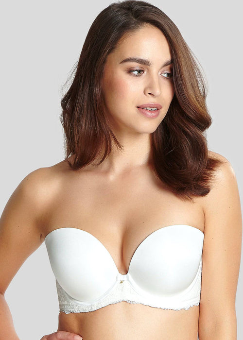 Model In Panache Quinn Plunge Strapless BH Ivoor Voorzijde